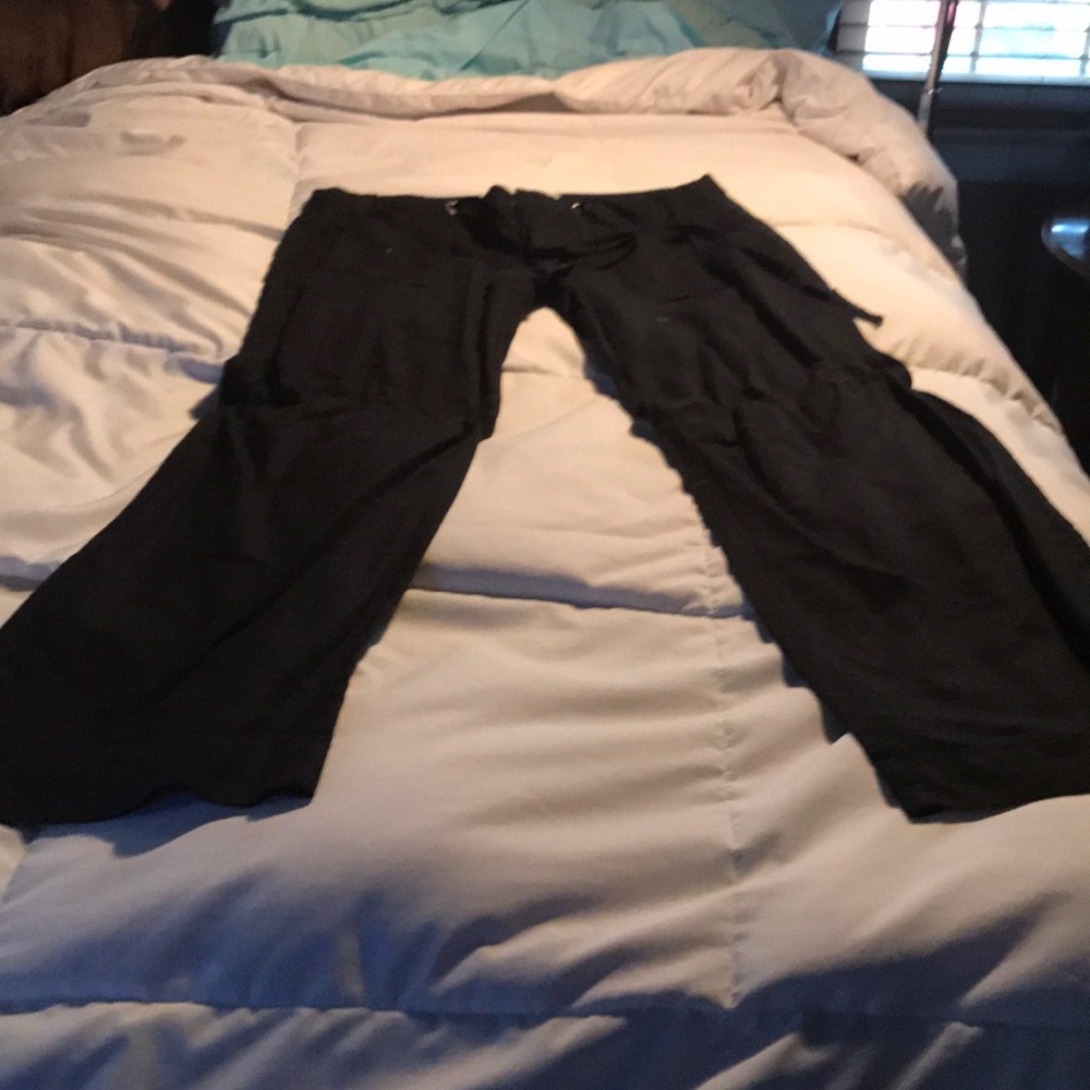 Linen drawstring pants